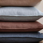 Foindtower Decorative Linen Lumbar Throw Pillow Covers 12x20 Inch Sky Blue - Image 5