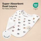 KeaBabies 8-Pack Organic Baby Bibs - Image 4