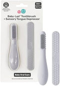 ezpz Baby-Led Toothbrush + Tongue Depressor Dual Pack by ezpz