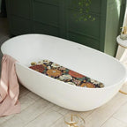 Non Slip Bathtub Mat, Bohemian Flower Bath Mat - Image 7