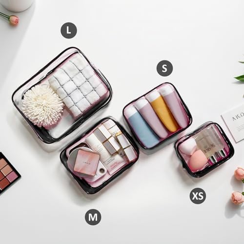 LETGO Clear Makeup Bag, Portable Travel Toiletry Bags - Image 3