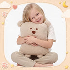 Wengik 3 Pcs Bear Plush Pillow Set Funny Stuffed Animal Throw Pillows - Image 3