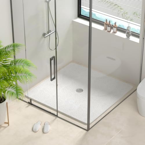 HITSLAM Square Shower Mat, 40 x 40 Inch Non Slip Bath Mat - Image 3