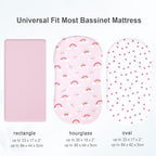 david's kids 3 Pack Bassinet Sheets, Ultra Soft Breathable Comfortable Baby - Image 6
