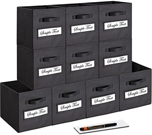 11 Inch Storage Cube, Storage bin, cube storage Foldable Fabric Cube Storage by Artsdi