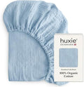 Crib Sheets, 100% Organic Cotton Muslin, Fitted 28"x52" Standard by huxie