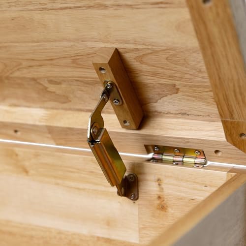 eHemco Solid Hardwood Storage Trunk, 35.5x18.63x19.5 - Image 5