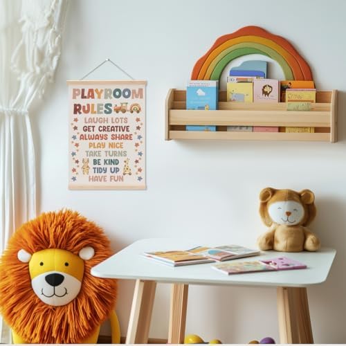 Playroom Decor Boho Poster Hanger, Nursery Decor Play Room Wall Decoration - Image 2