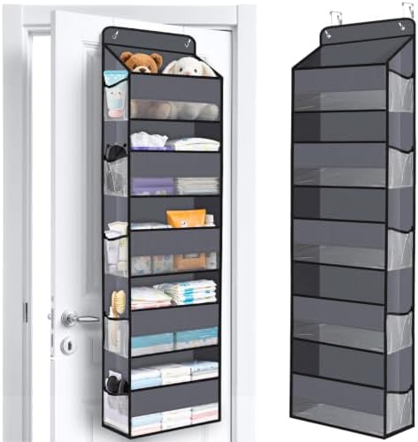 Over The Door Organizer Storage behind Door Hanging Organizer by WiseLife