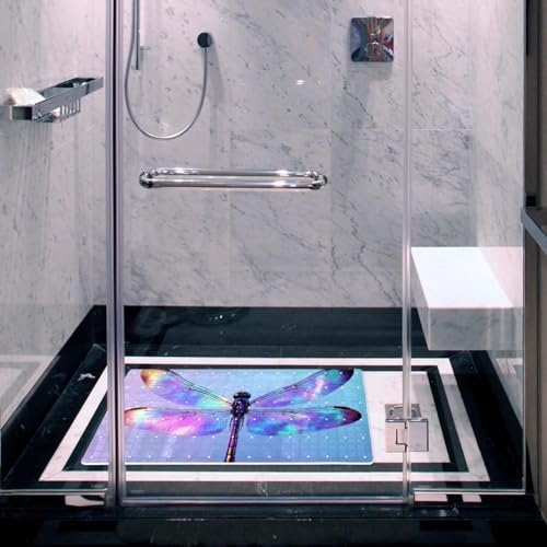Shower Mat Non Slip, Dragonfly Anti Slip Bath Mat - Image 5