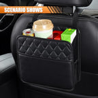 LAINLOY Classic Car Backseat Organizer, 8L Capacity, Hanging Mount, PU Leather - Image 7