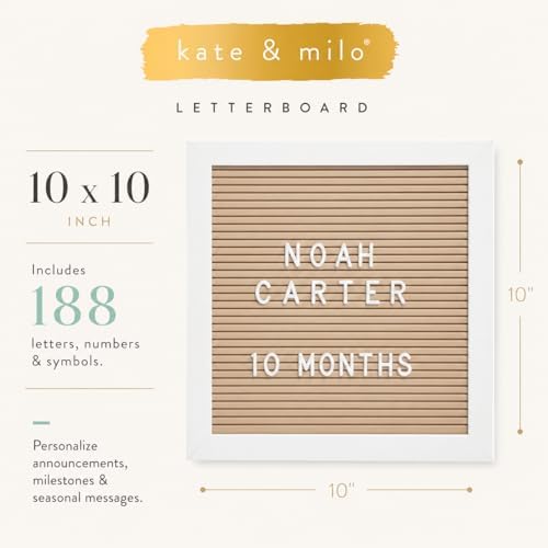 Kate & Milo Classic Wooden Letterboard, Photo Prop - Image 5
