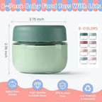 Glass Baby Food Storage Containers, Baby Food Jars, 8 Pack Small Glass - Image 2