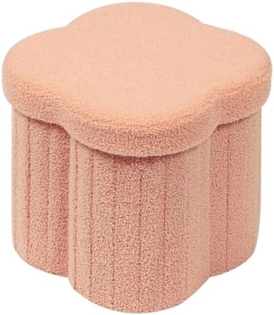 B FSOBEIIALEO Storage Ottoman Cube, Flowers Shaped Ottomans by BFSOBEIIALEO