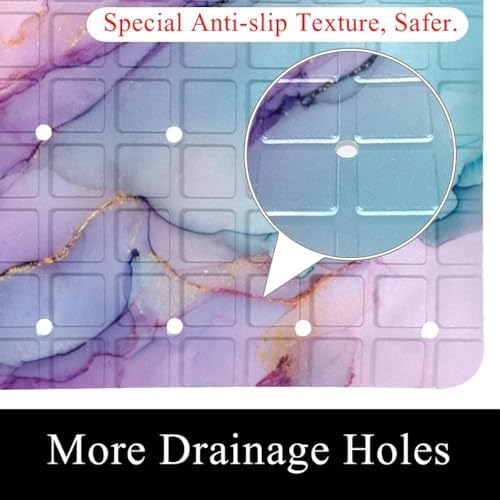 Non Slip Bathtub and Shower Mat 26.8x15.1 inch, Bath Mat - Image 2
