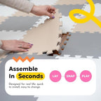 MioTetto Baby Play Mat, Soft Foam Floor Tiles - Image 6