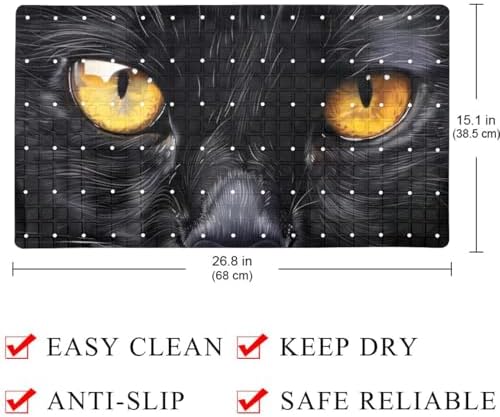 Bath Tub Shower Mat, Washable Bathtub Floor Mats, Suction Cups and Drain Holes - Image 4