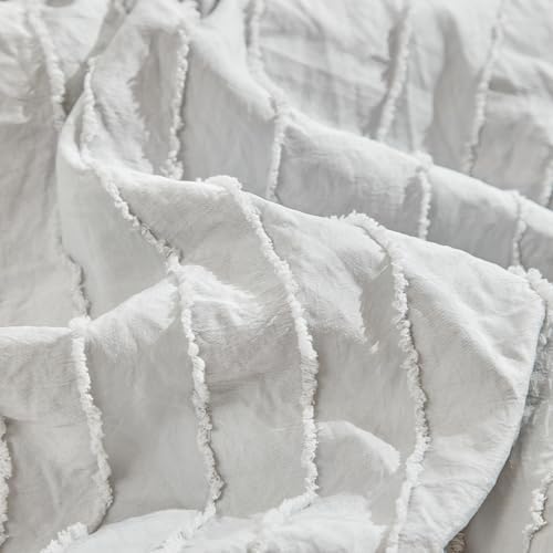 3 Pieces Tufted Stripes Crib Bedding Set - Image 5
