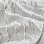 3 Pieces Tufted Stripes Crib Bedding Set - Image 5
