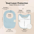 KeaBabies 8-Pack Organic Baby Bibs - Image 3