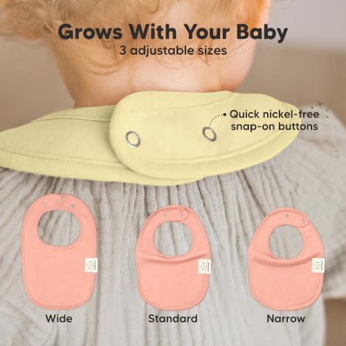 KeaBabies 8-Pack Organic Baby Bibs - Image 4