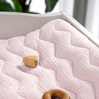 lulumoon Muslin Changing Pad Cover: Quilted Cotton Gentle on Baby's Skin - Image 4