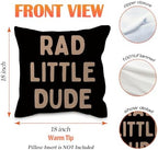 Brown Boy Pillow Covers 18x18 - Image 5