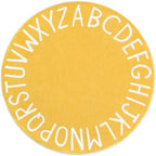 Topotdor Round ABC Area Rug, 71 Inch Soft Floor Carpet by Topotdor