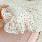 BuLuTu Muslin Cotton Pink Floral Pillow Cases King - Image 5