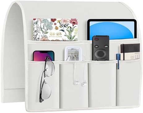 Joywell Remote Control Holder Armchair Caddy Armrest Organizer Off White by Joywell