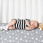 Pack and Play Sheets, 4 Pack Mini Crib Sheets, Stretchy Playard Fitted Sheet - Image 6