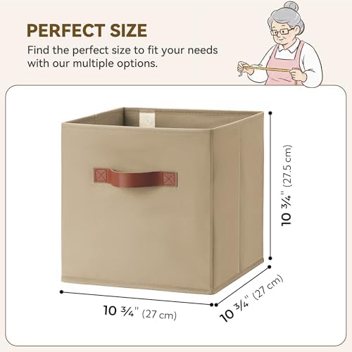 GRANNY SAYS Cube Storage Bins, 11 Inch Cube Organizers - Image 2