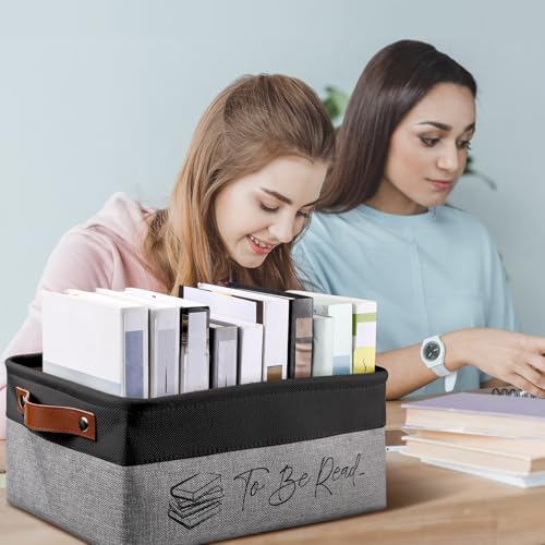 Marsui 1 Pcs TBR Basket Book Storage Bin Bookish Gifts - Image 5