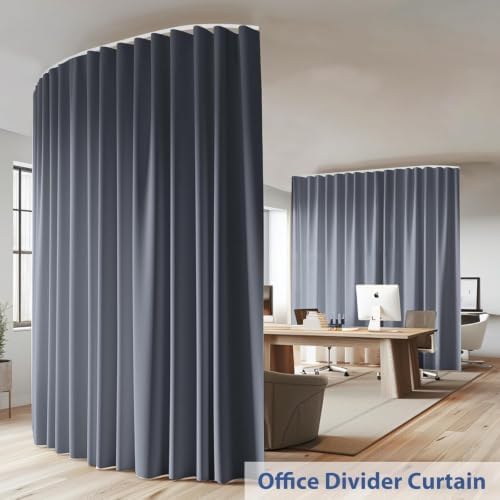 Room Divider Ceiling Mounted Curtains Track Sets Extra Wide Blackout Curtain - Image 2