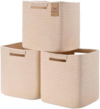 13 Inch Storage Cubes, 3 Pack Cube Storage Bins by Degeyoyo