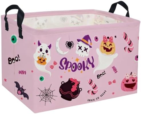 Rectangle Kids Baskets Halloween Basket Pink Storage Bin Fish Box by DDBASKET