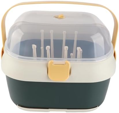 Ejoyous Baby Bottle Drying Rack, Compact Dust Proof Storage Box by Ejoyous
