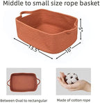 XUANGUO Medium Woven Cotton Rope Storage Basket - Image 3