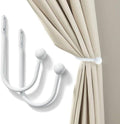 Set of 2 Curtain Holdbacks, Metal Decorative Drapery Holdback, Wall Mounted by SIXZOONM