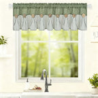 ASPMIZ Farmhouse Cotton Linen Valances - Image 4