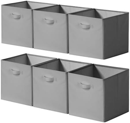 Cupic Cupid 6-Pack 13x13 Storage Cube Bins, Storage Organizer Bins by CupicCupid