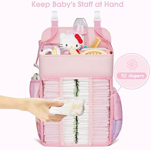 Maliton Hanging Diaper Caddy Nursery Caddy Organizer - Image 7