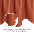 NICETOWN Burnt Orange Blackout Valances - Image 4