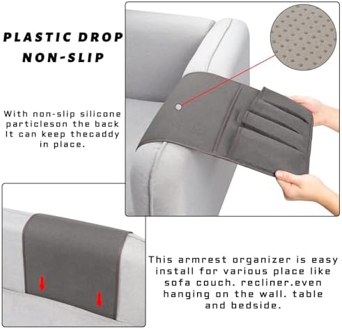 Remote Control Holders for Armchairs, Couch Caddy, Featuring Non-Slip Bases - Image 5
