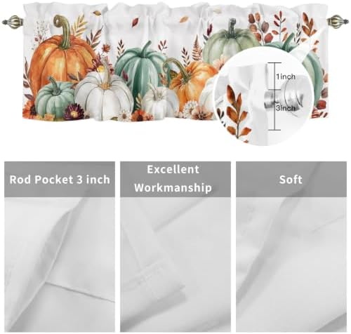 Fall Thanksgiving Kitchen Curtains Valances - Image 7