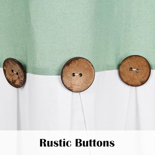 FRAMICS Farmhouse Valance Curtains, Boho Cotton Linen Kitchen Valance, Sage - Image 4