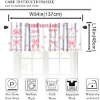 Rose Pink Bow Valance Curtain, God Says I Am Inspirational Quotes Pink Heart - Image 2