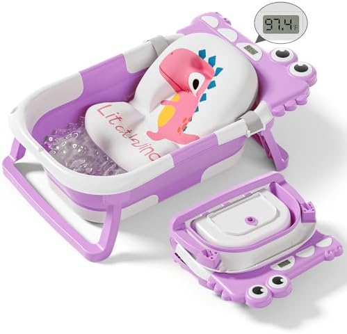 Collapsible Baby Bathtub for Newborn, Foldable Baby Bath Tub by Tavlshero