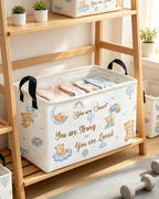 Essme Rectangular Bear Basket, Kids Baskets Empty - Image 6