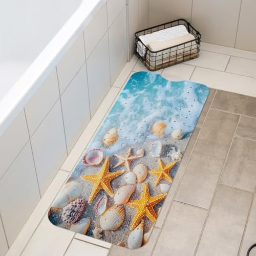 LNOND Summer Beach Bathtub Mat Non Slip, 40 X 16 Inch Tub Mat - Image 7
